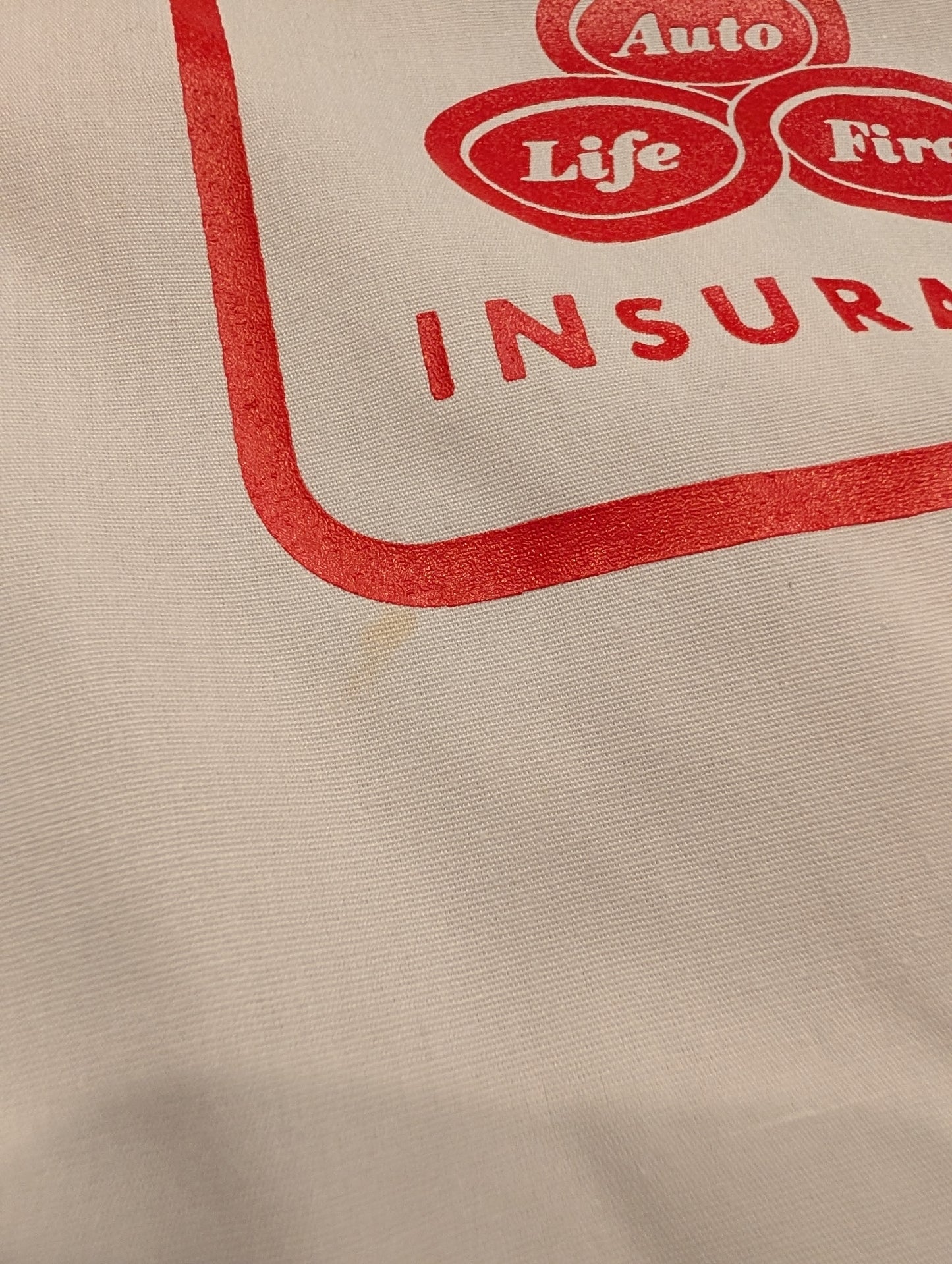 '70s State Farm Insurance Special Disaster Team White Full Zip Jacket