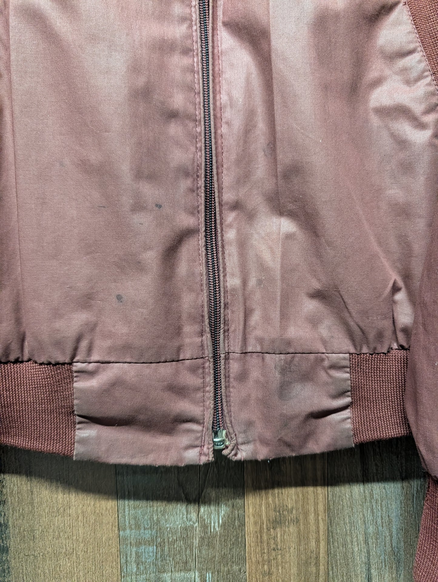 80s Members Only Maroon Full zip Jacket