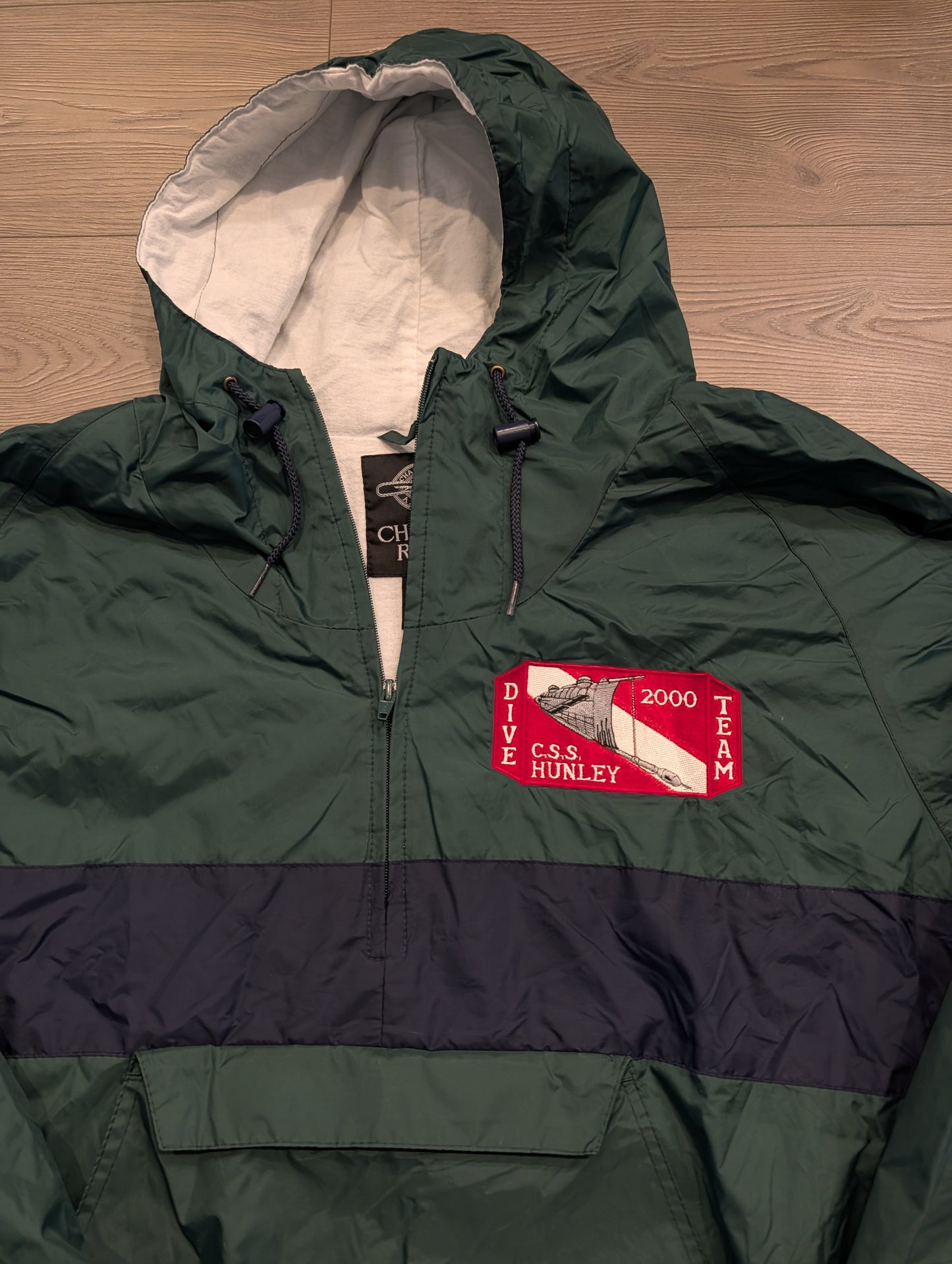 2000 C.S.S Hunley Dive Team 3/4 Zip Pullover Windbreaker