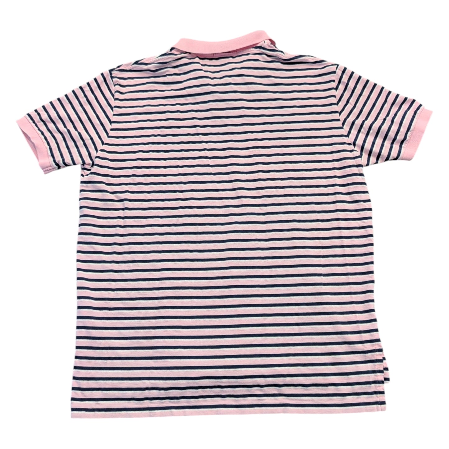 90s Ralph Lauren Pink with Stripes Polo Shirt