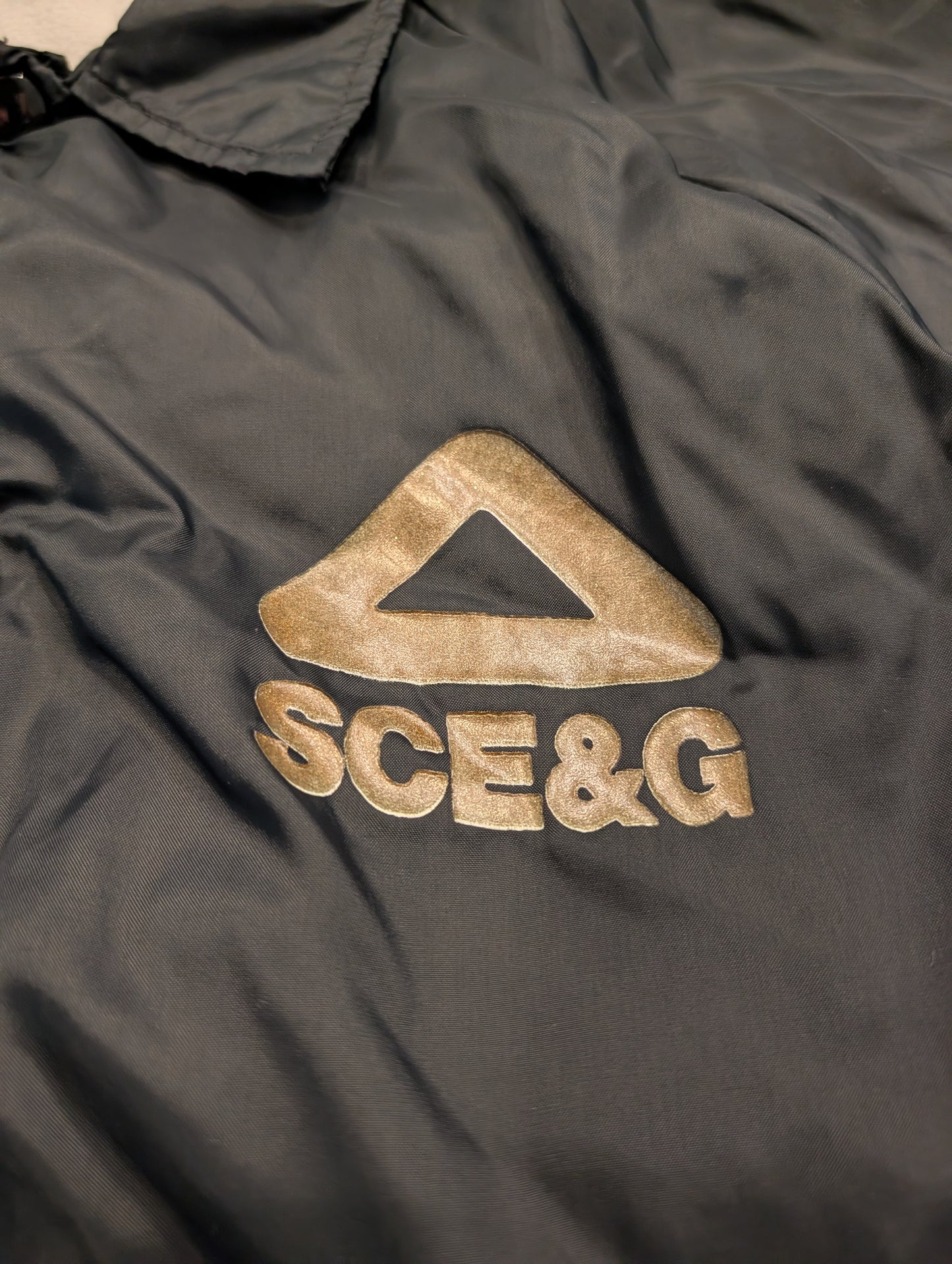 1994 "Accident  Free" SCE&G Satin Nylon Windbreaker