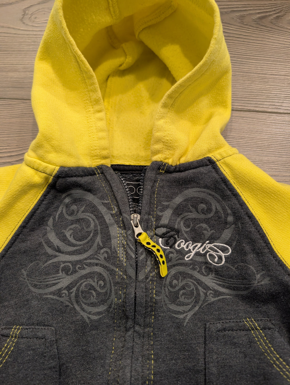 Y2K Youth Coogi Hooded Full Zip Sweatshirt