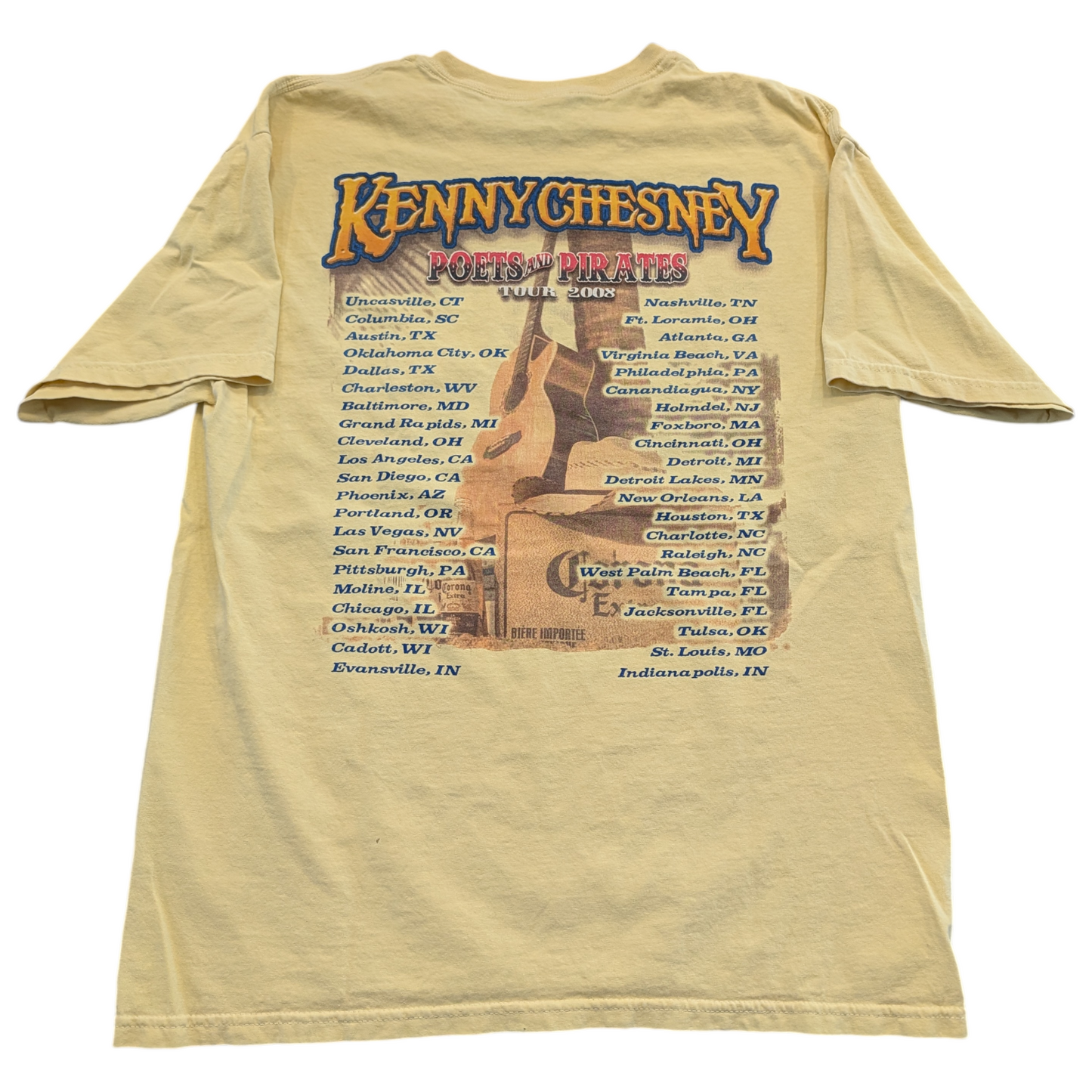 2008 Kenny Chesney Poets and Pirates Tour T shirt