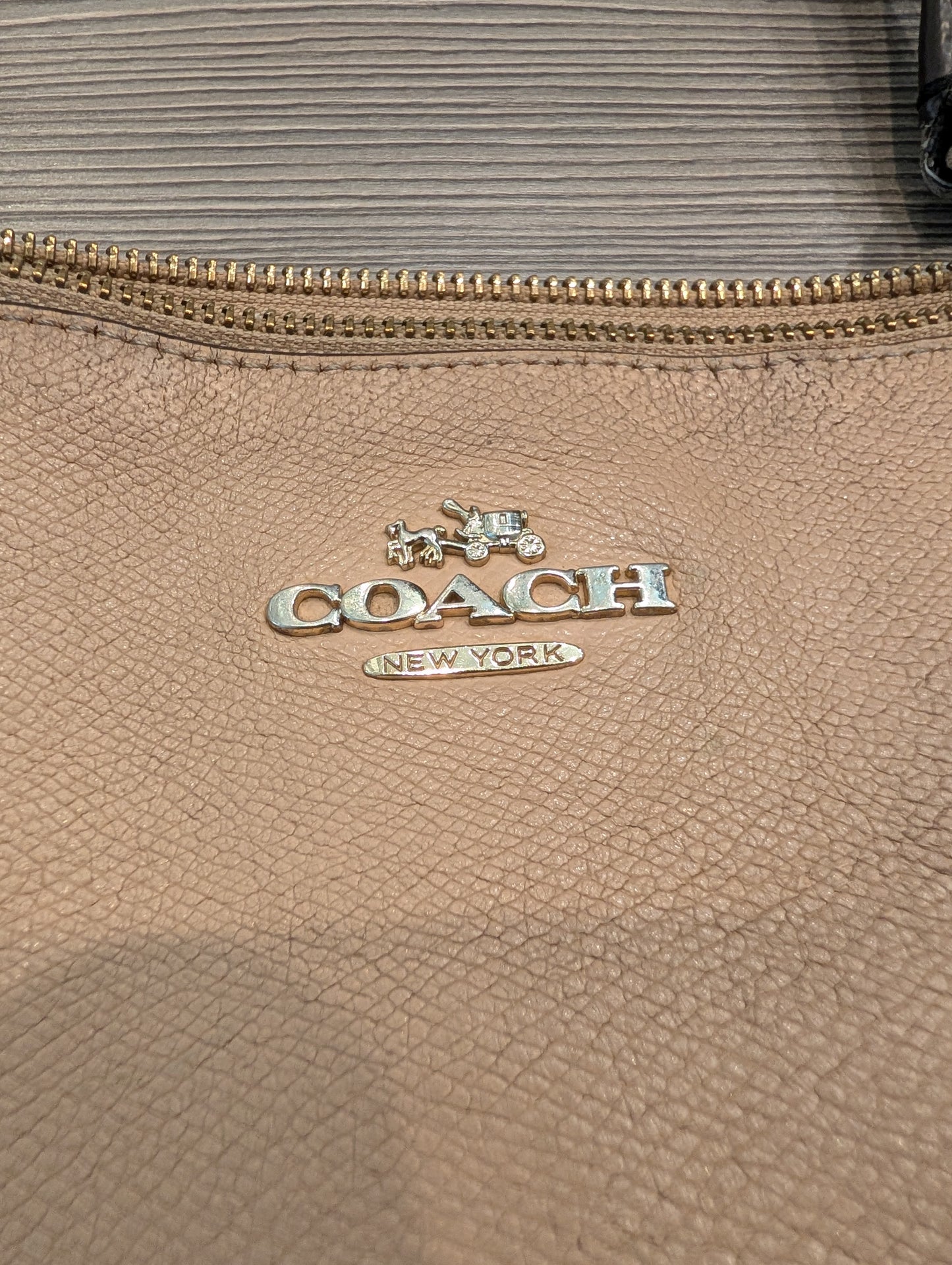 90's/Y2K Coach Two-Toned Tote Purse with Snake Print Handles