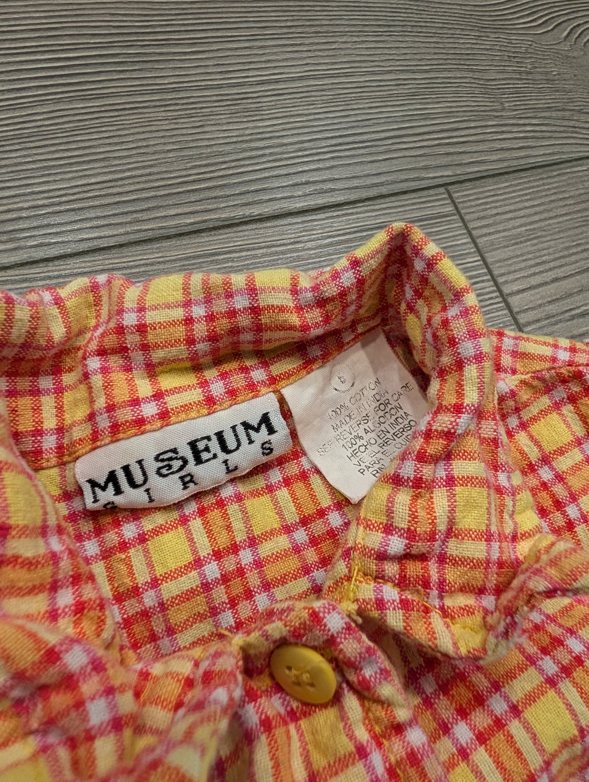 Y2K Youth Plaid Daisy Duke Style Tied Shirt