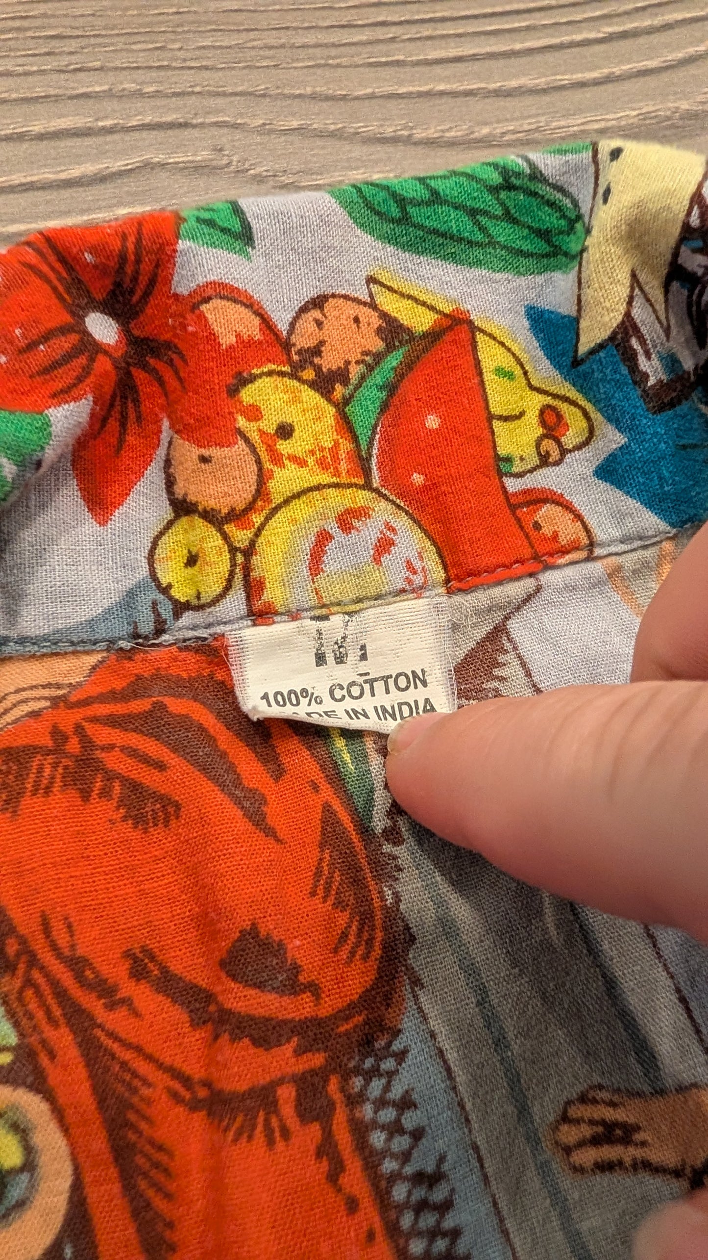 90's AOP Tropical Art Short-sleeve Button-up shirt