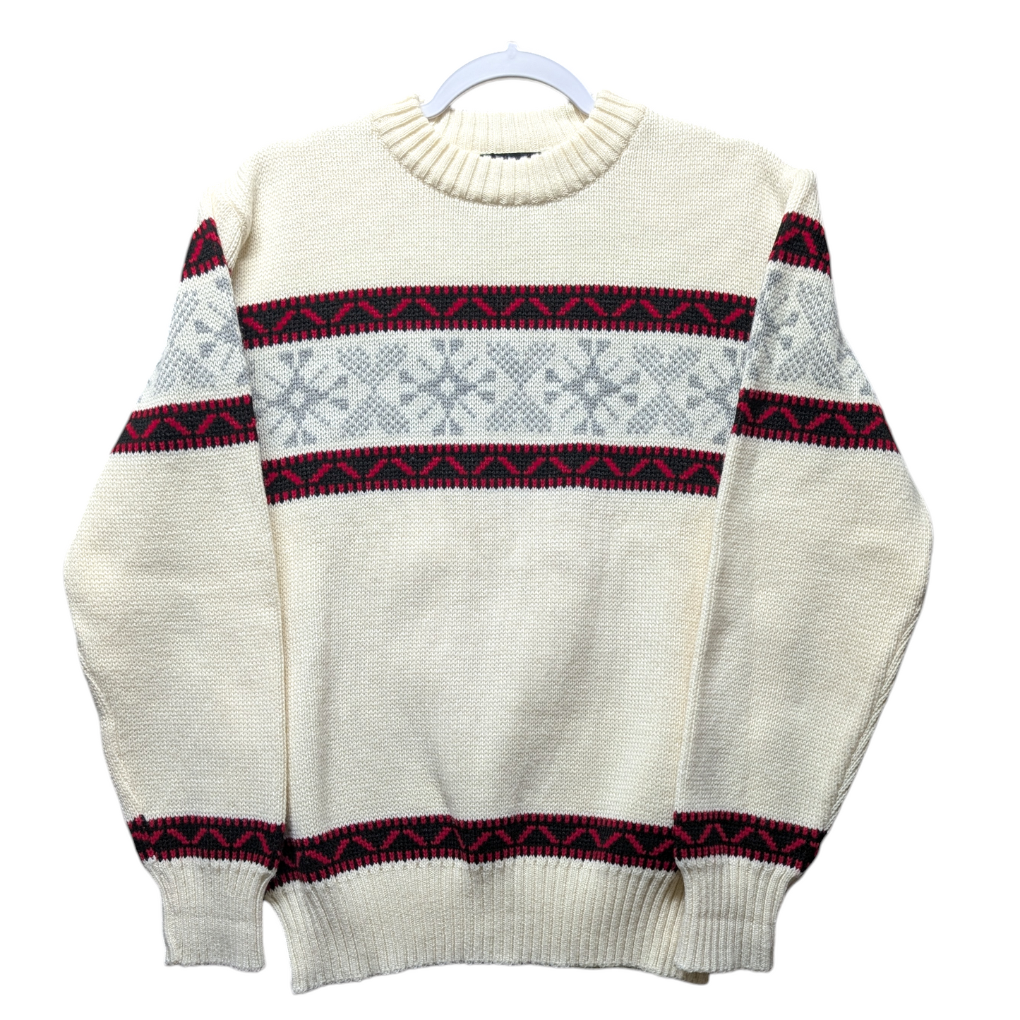 80s / 90s David Gregg Knit Snowflake Sweater
