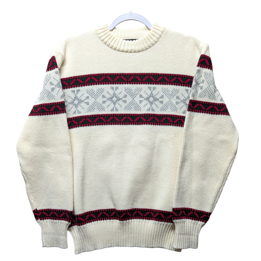 80s / 90s David Gregg Knit Snowflake Sweater