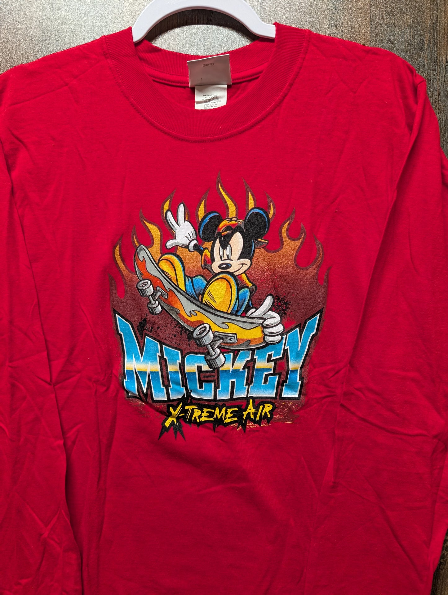 90s / Y2K Mickey X-Treme Air Skate Youth Long Sleeve T-shirt