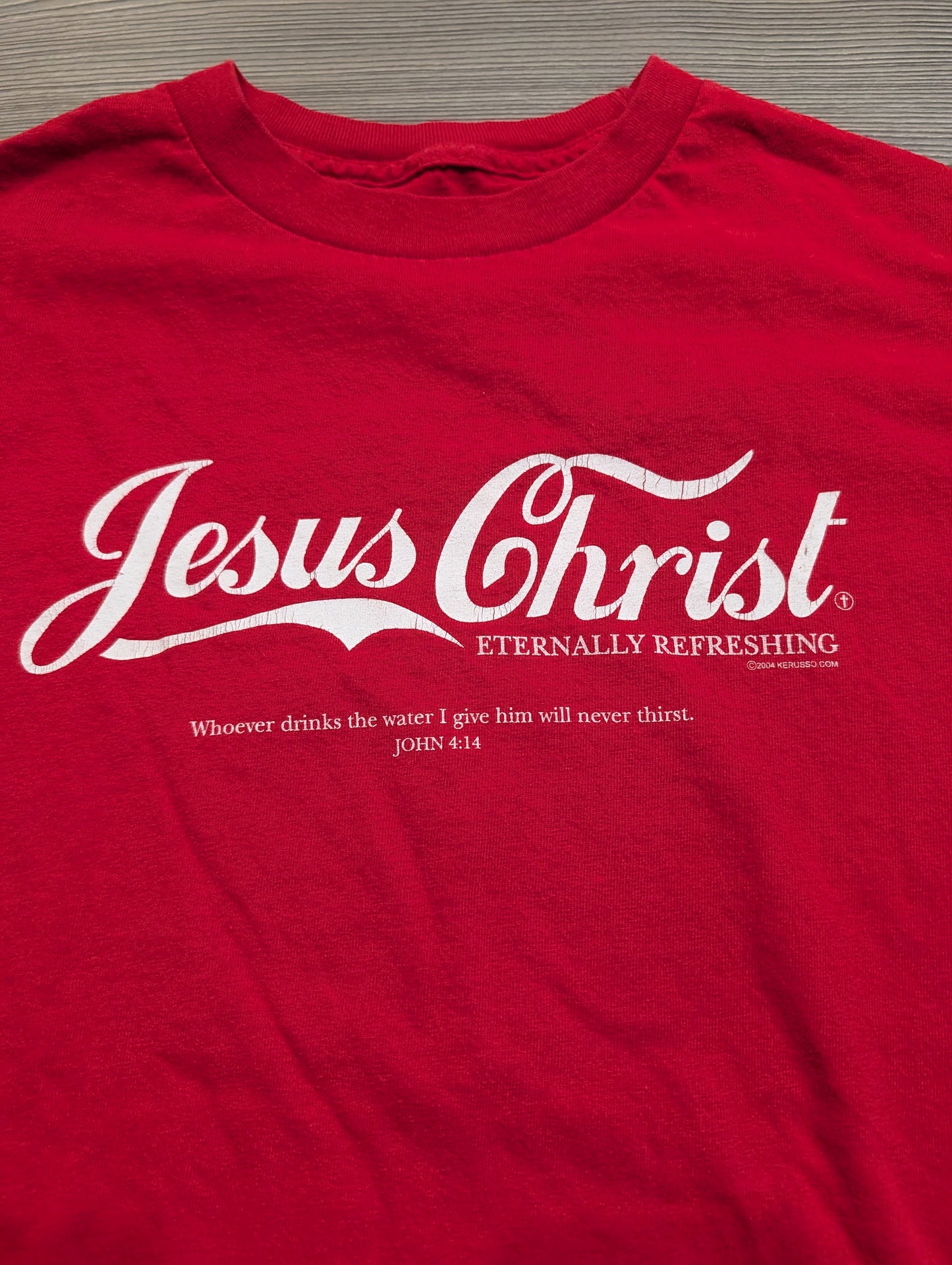 2004 Jesus Christ Eternally Refreshing Religious T-shirt