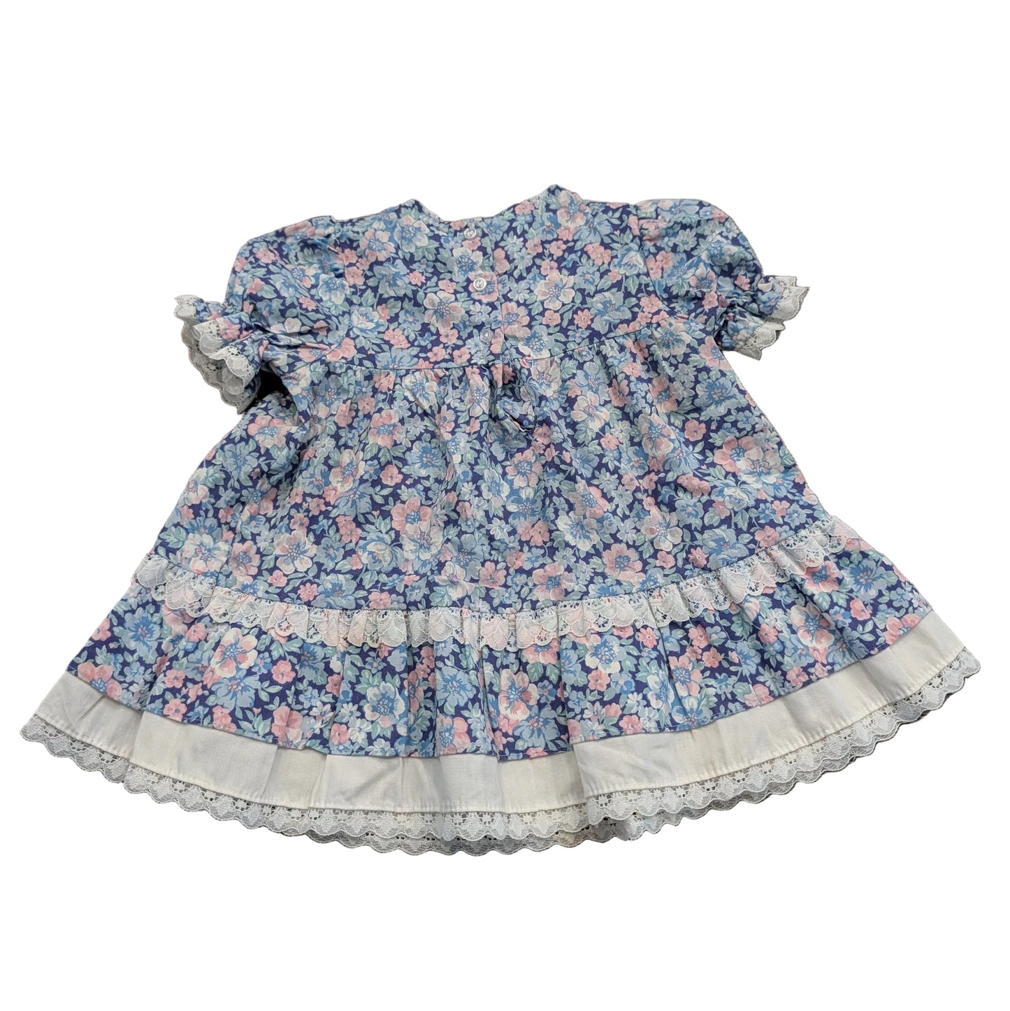 1989 Youth Flowery Raggedy Ann Girls Dress
