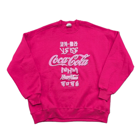 1991 Multiple Languages Coca-Cola Crewneck Sweatshirt