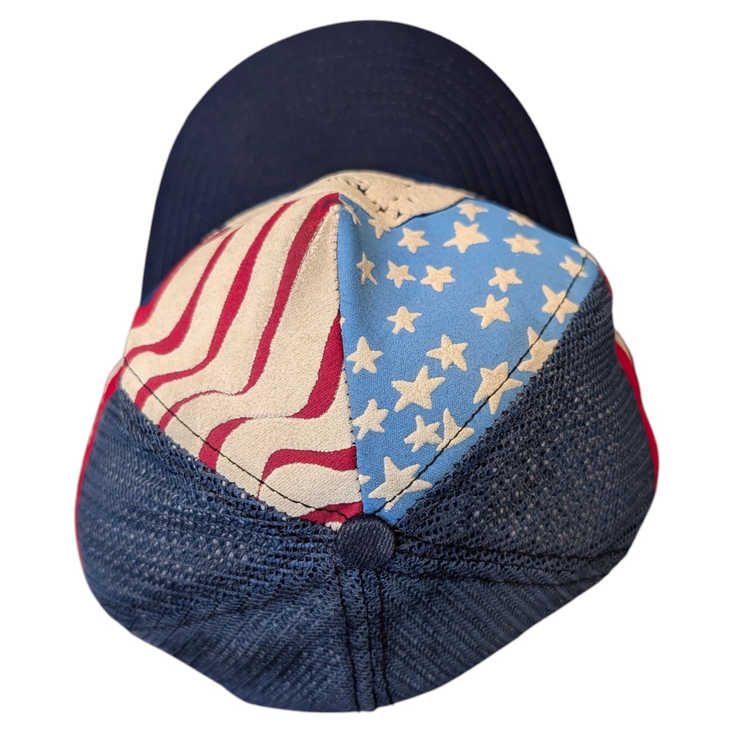 80s/90s Three Stripe American Bald Eagle Snapback Hat