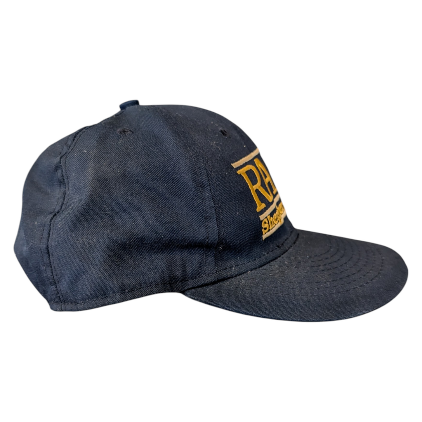 90s Shepherd College RAMS Split Bar Snapback hat