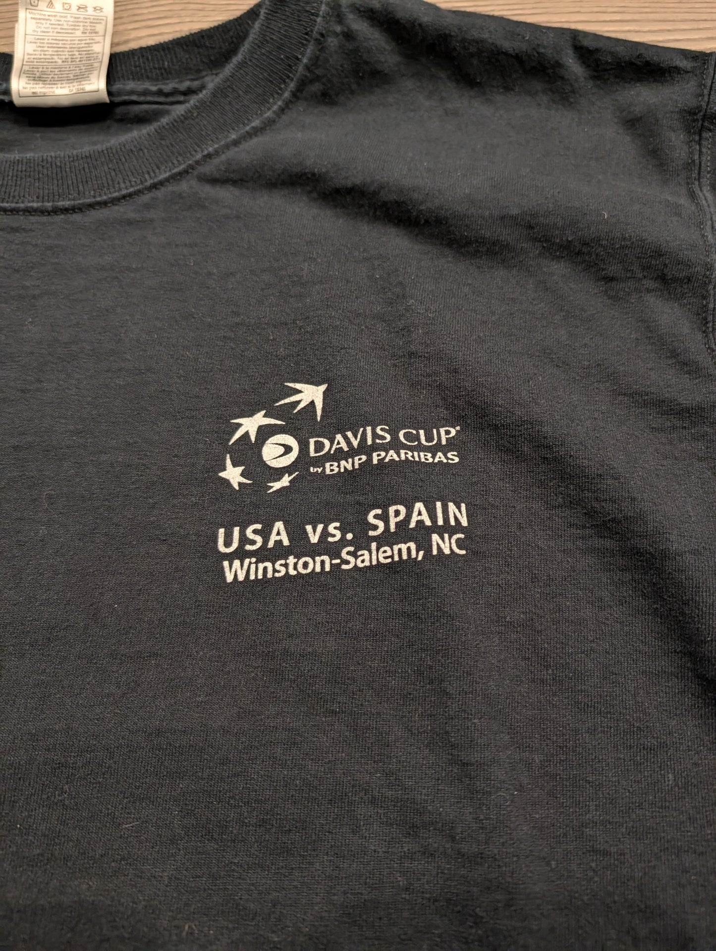 2007 USA vs. Spain Davis Cup Tennis Long Sleeve T shirt