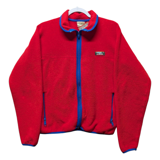 90s Women's LL Bean Fleece Zip Up Jacket
