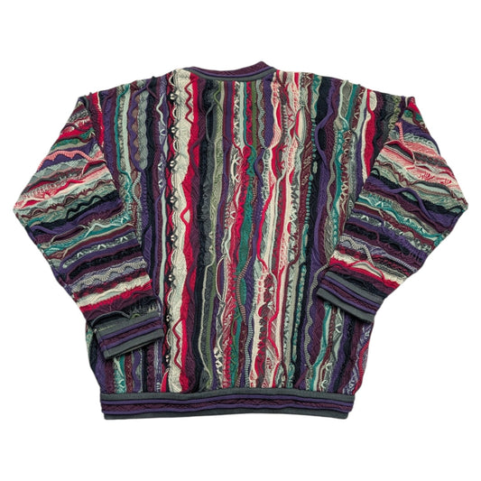 90s Coogi 3D Knit Cotton Sweater
