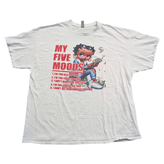 Betty Boop My Five Moods Streetwear T-shirt