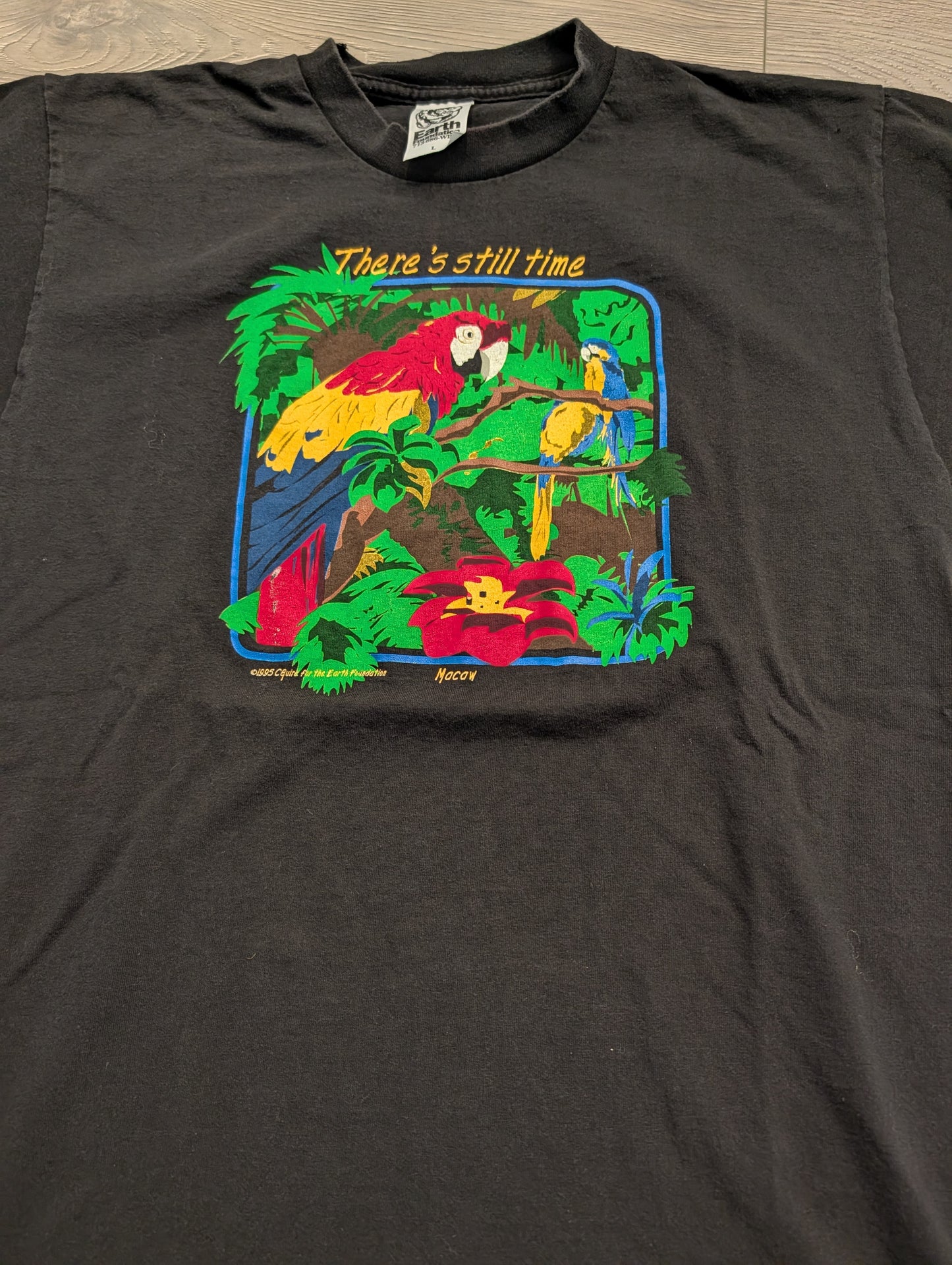 1995 There's Still Time Macaw T shirt