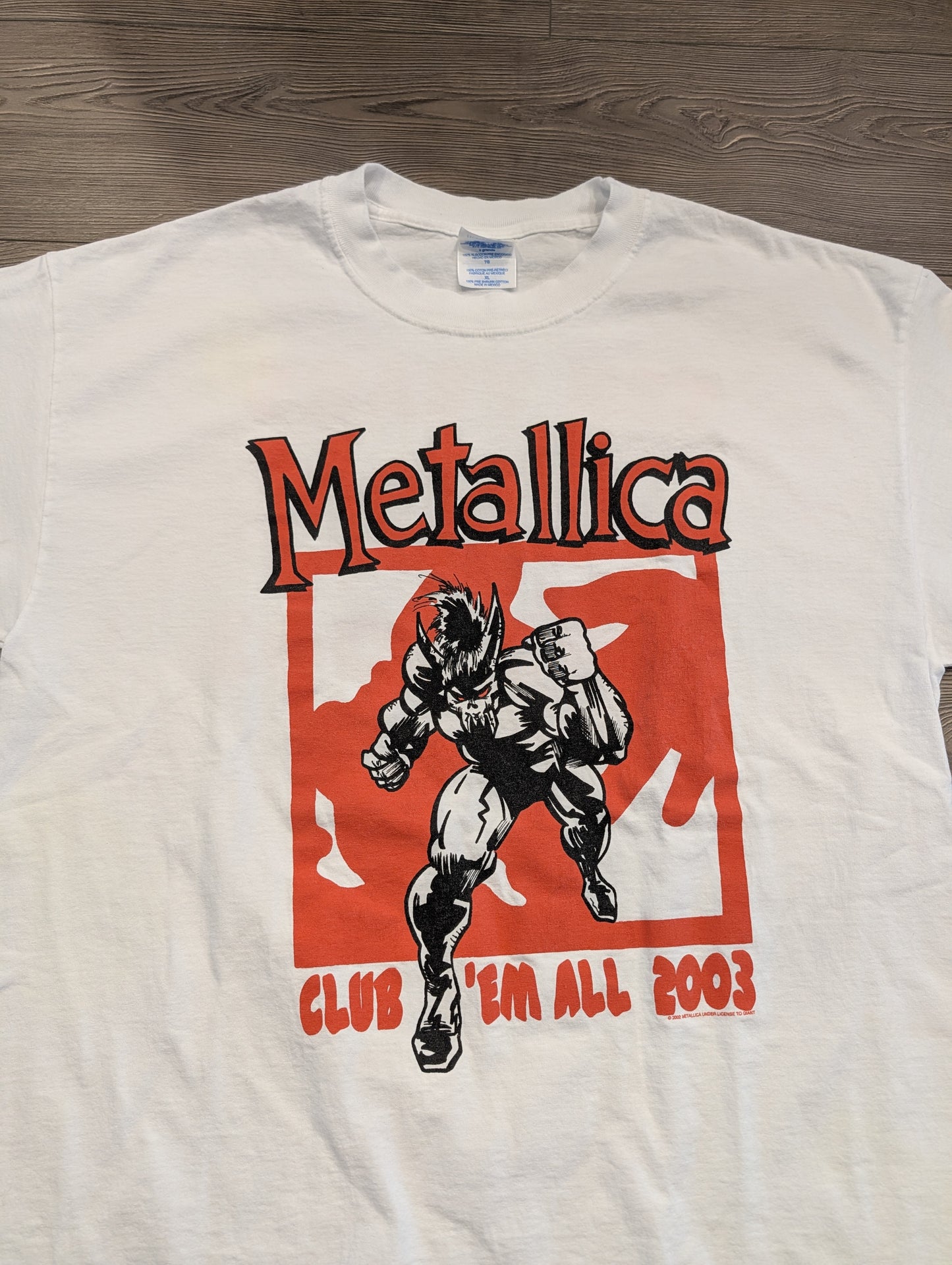 2003 Metallica Club 'Em All T shirt