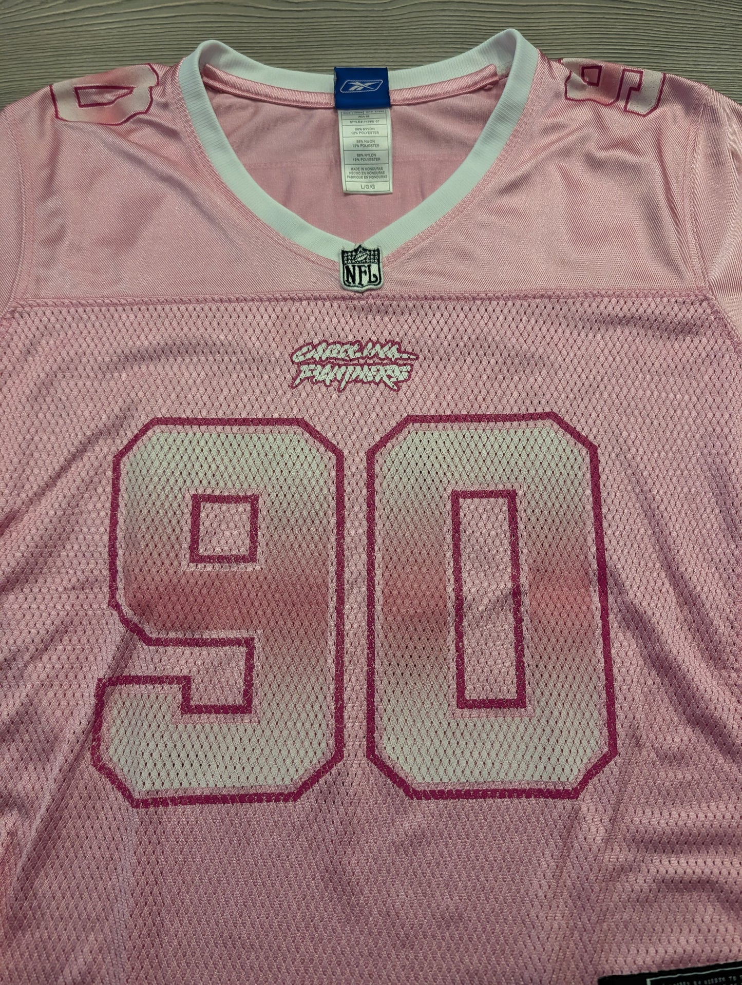 Y2k Women's Julius Peppers  NFL Carolina Panthers Jersey