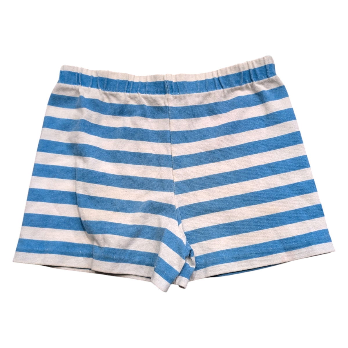 80s/90s Youth Blue and White Horizontal Striped Play Shorts