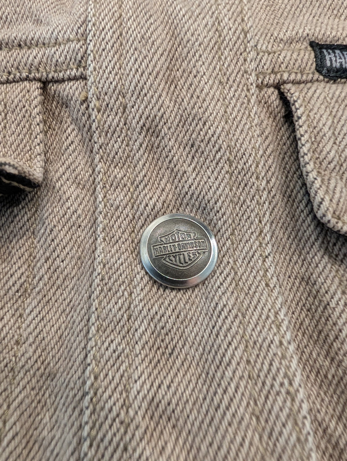 90s Harley-Davidson Denim Motorcycle Vest
