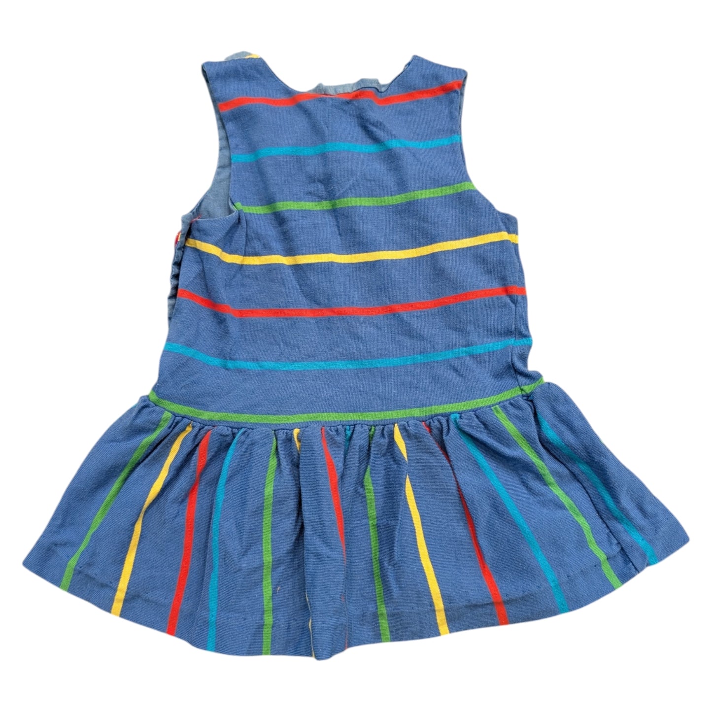 90s Youth Pinstriped Tank Shirt Dress