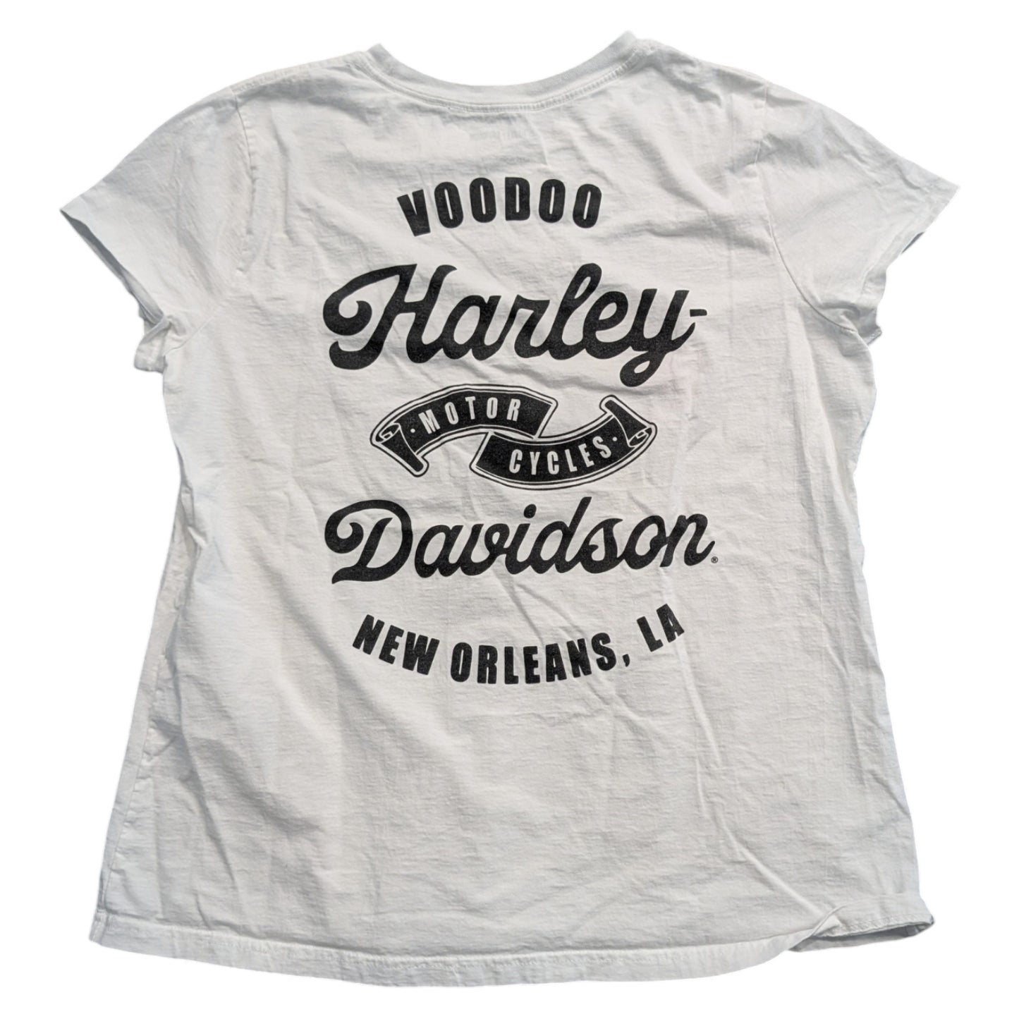 Y2K Women's Harley Davidson New Orleans Voodoo T Shirt