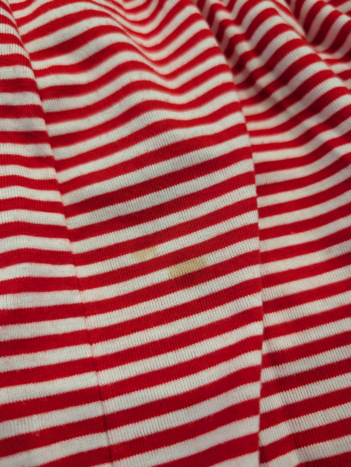 80s/90s Youth Red and White Striped Knit Skirt