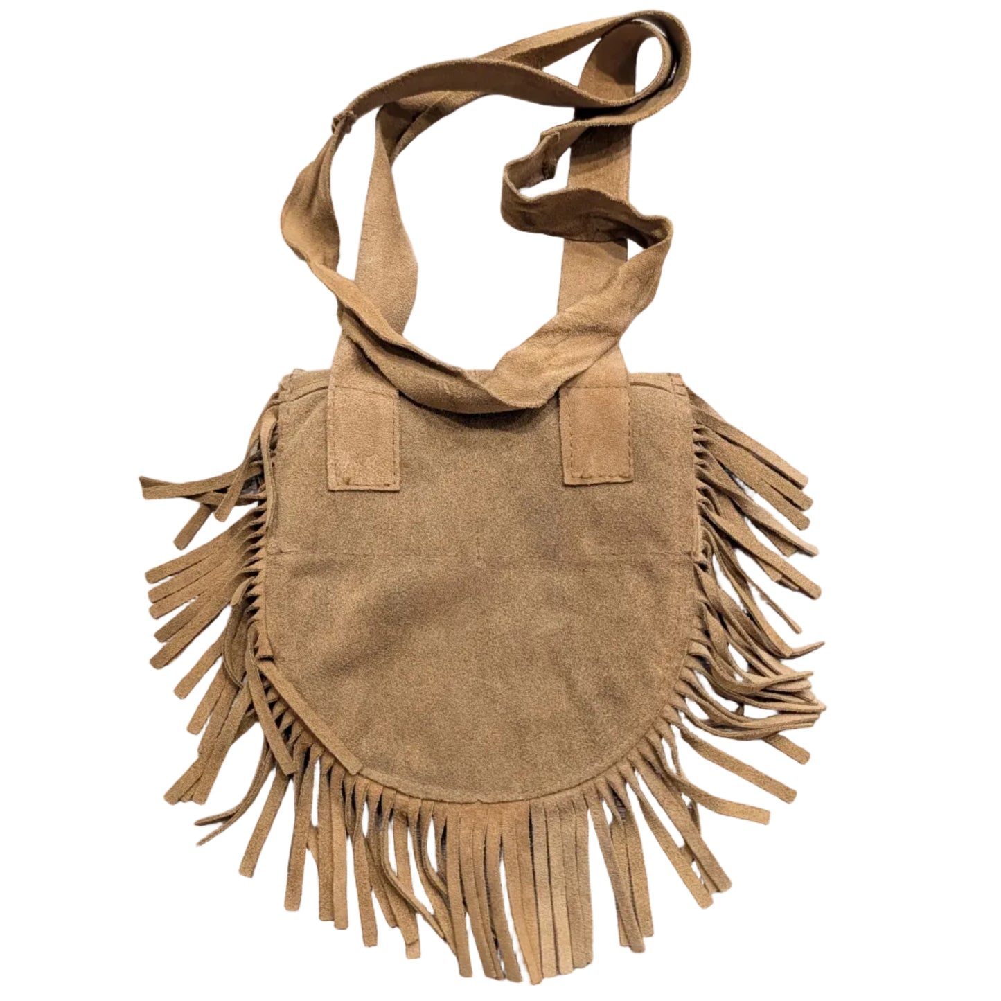 80's Kolpin Suede Leather Fringe Western Bag
