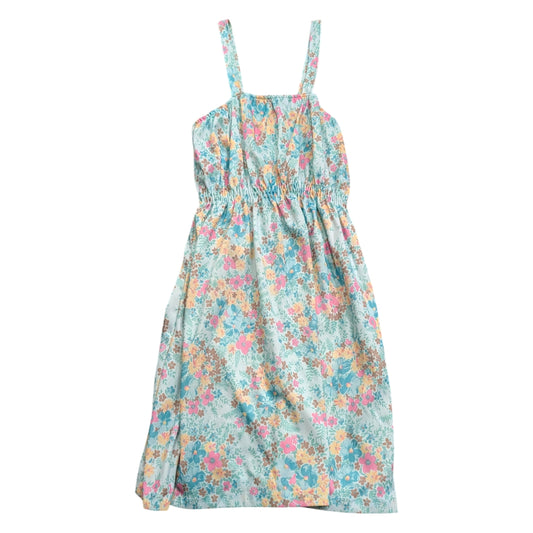 70s/80s AOP Flowery Empire Waist Dress
