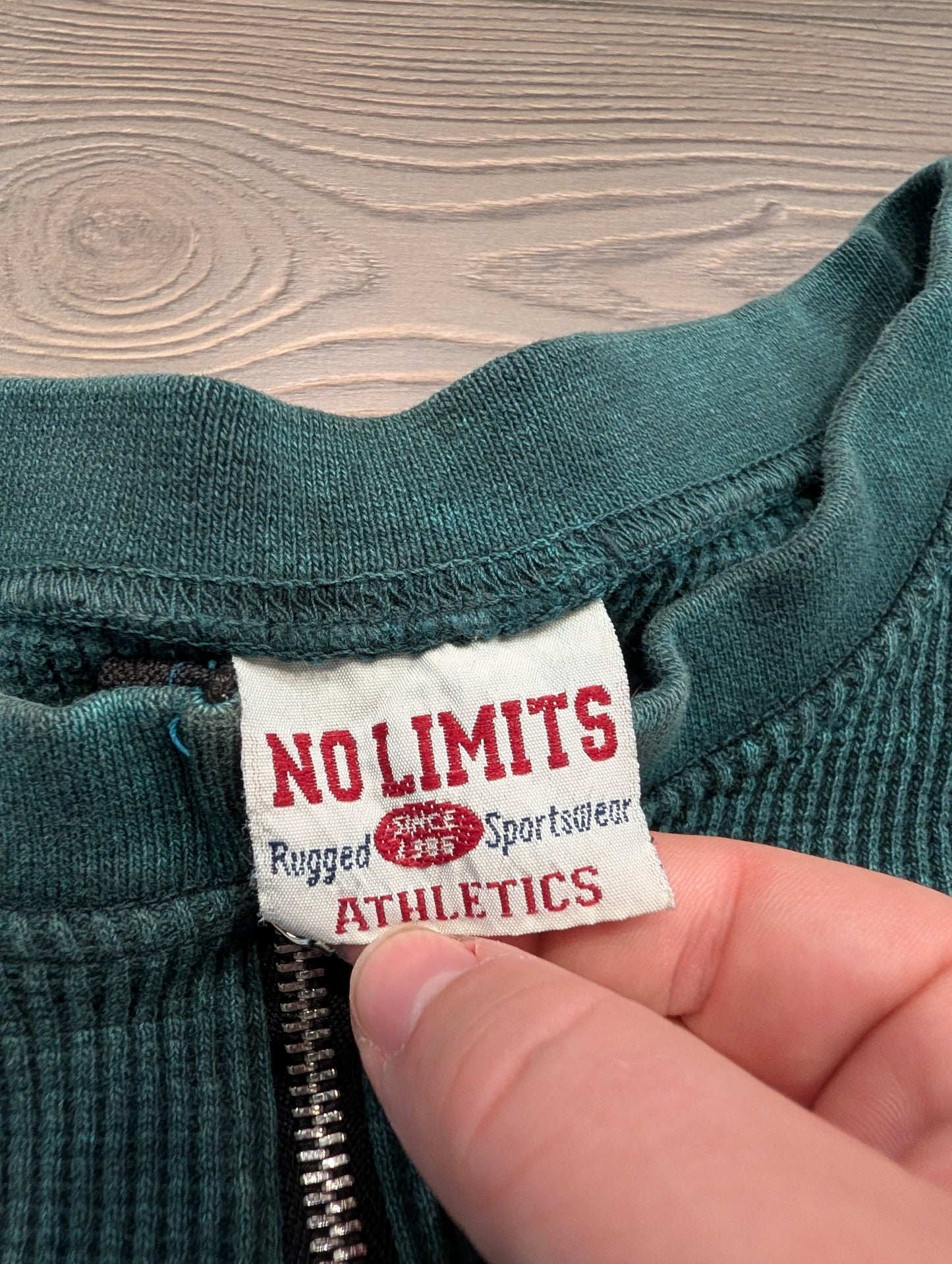 90s No Limits Pullover Thermal Knit Shirt