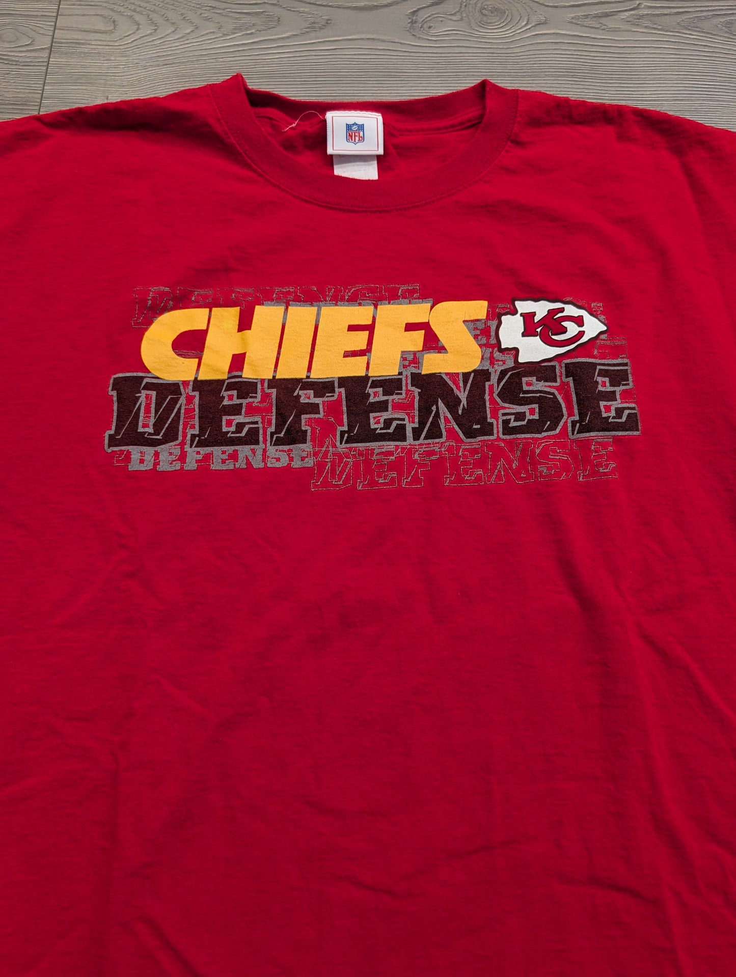 Y2K Kansas City Chiefs Defense Short Sleeve T Shirt
