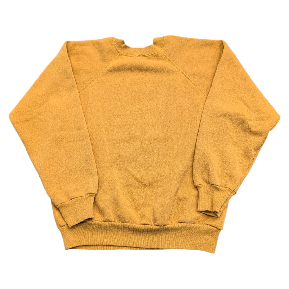 80s Tultex Basic Solid Mustard Yellow Crewneck Sweatshirt