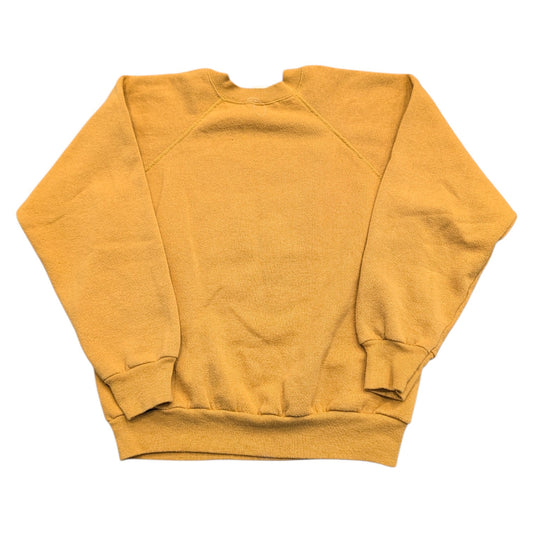 80s Tultex Basic Solid Mustard Yellow Crewneck Sweatshirt