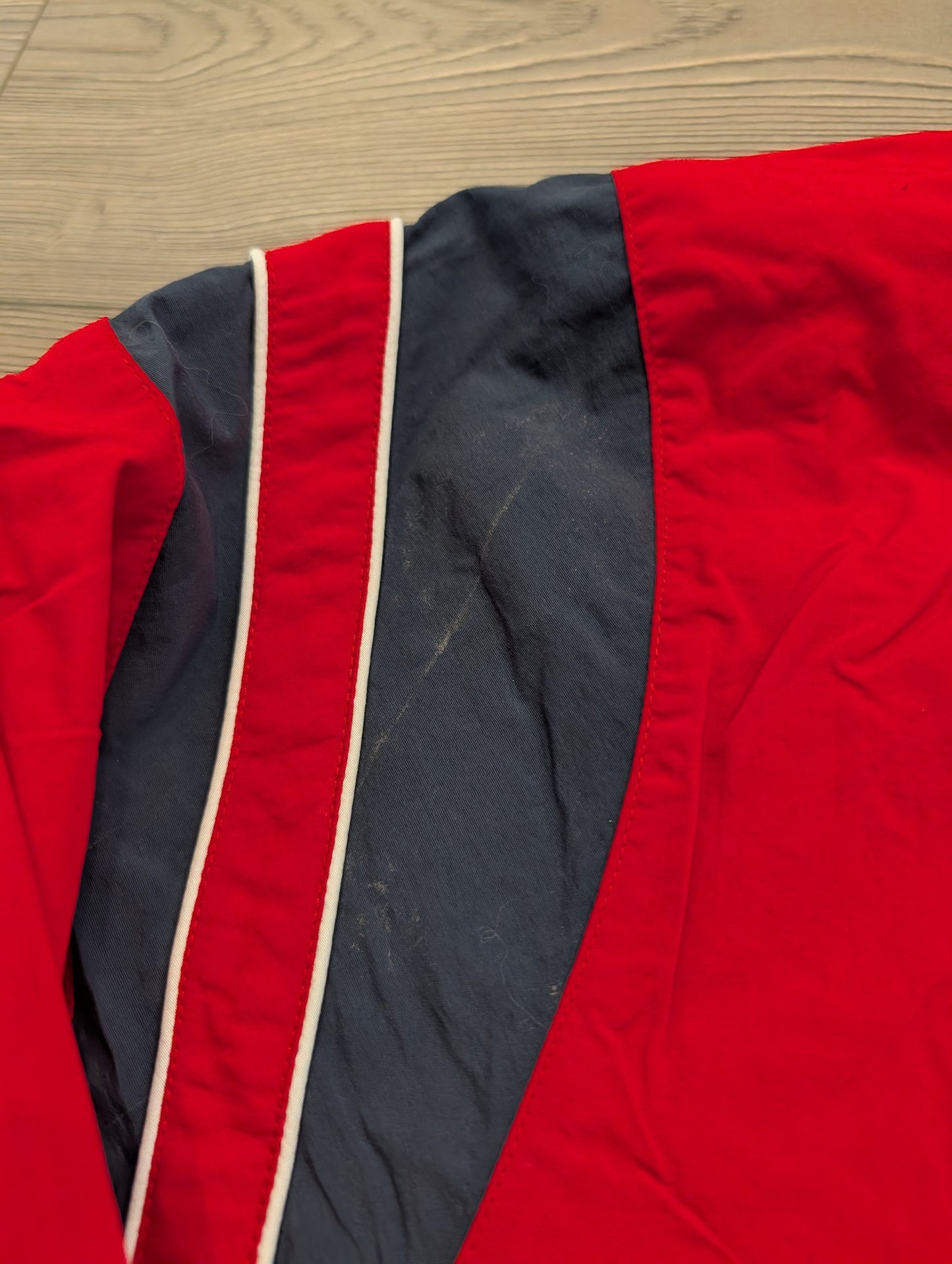 Y2K Red Sox V neck pullover windbreaker