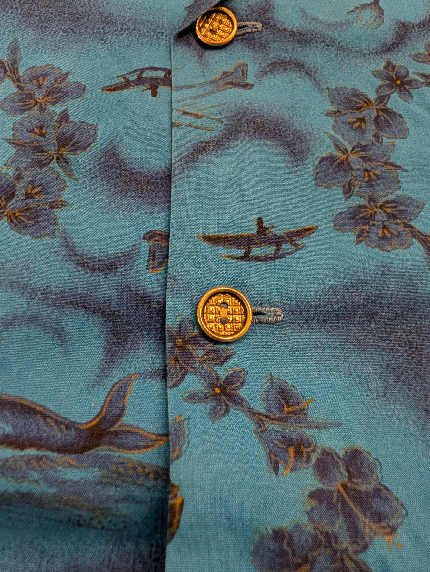 60's Ui-Maikai Hawaiian Button Up Short Sleeve T Shirt
