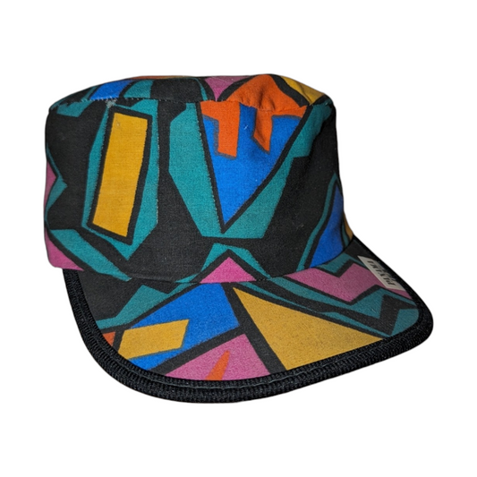 80s / 90s Panama Jack Mosaic fresh prince style hat