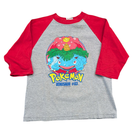 1999 Youth Venusaur Sports Series 3/4 Sleeve Pokémon T-shirt