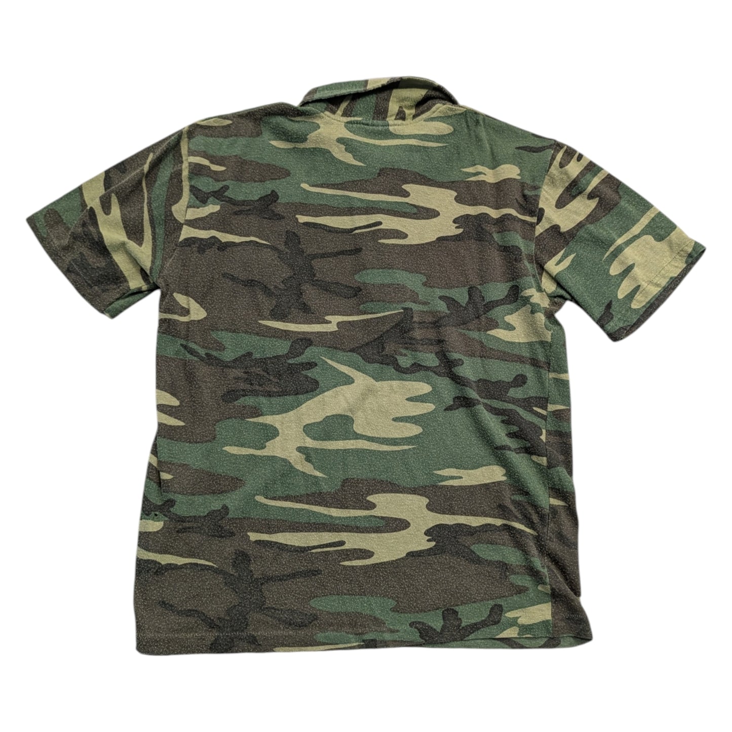 90s Youth AOP Camouflage Polo Pocket T shirt