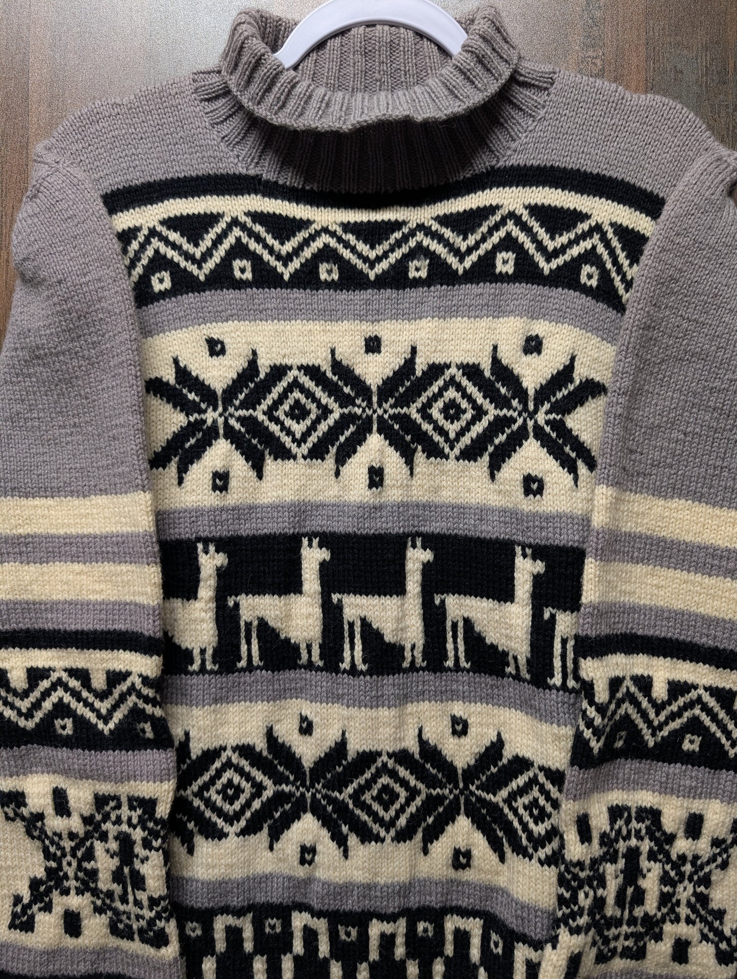 80s Hand Knit Alpaca Sweater