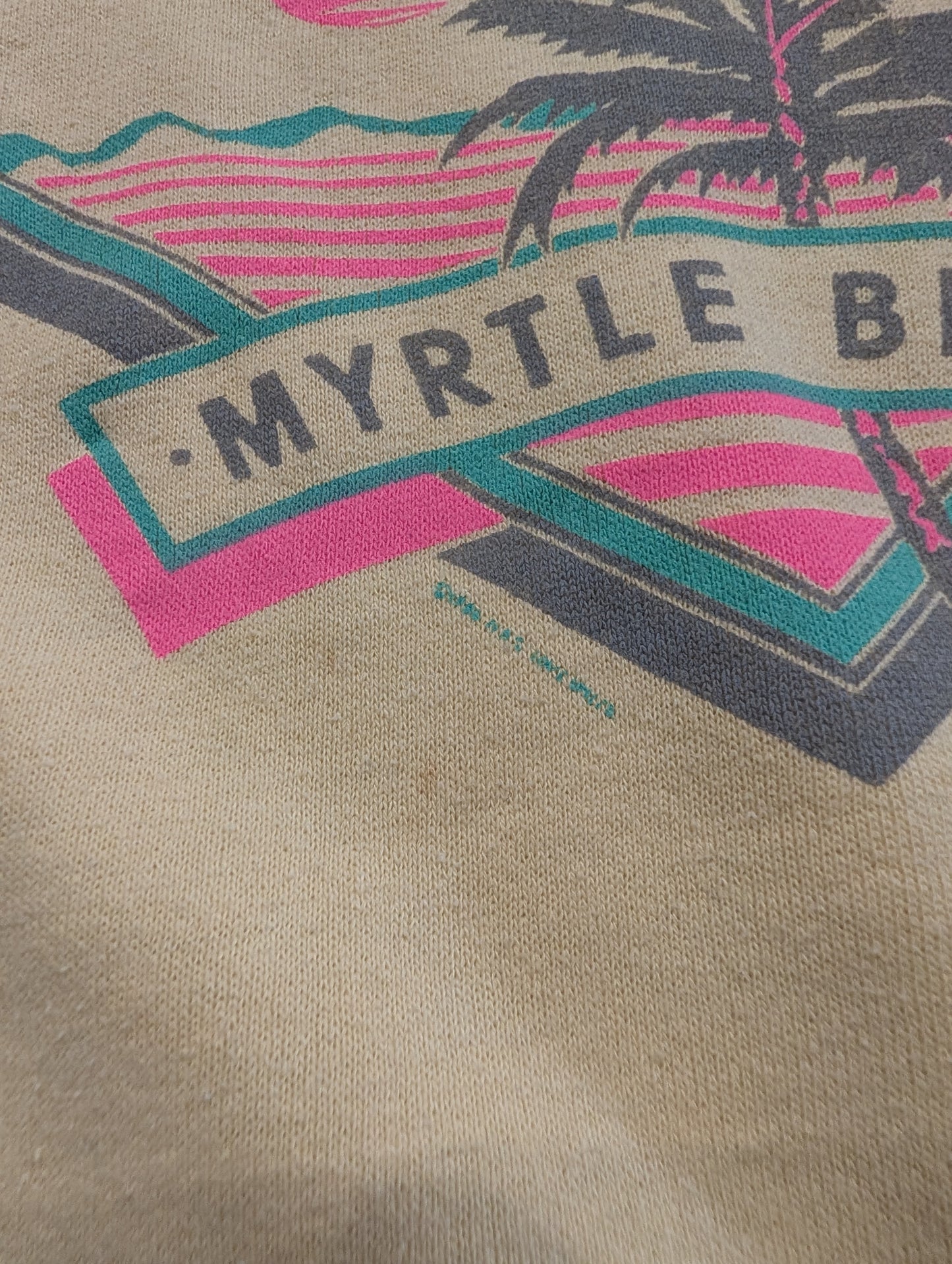 80's Myrtle Beach Sunset Crewneck Sweatshirt