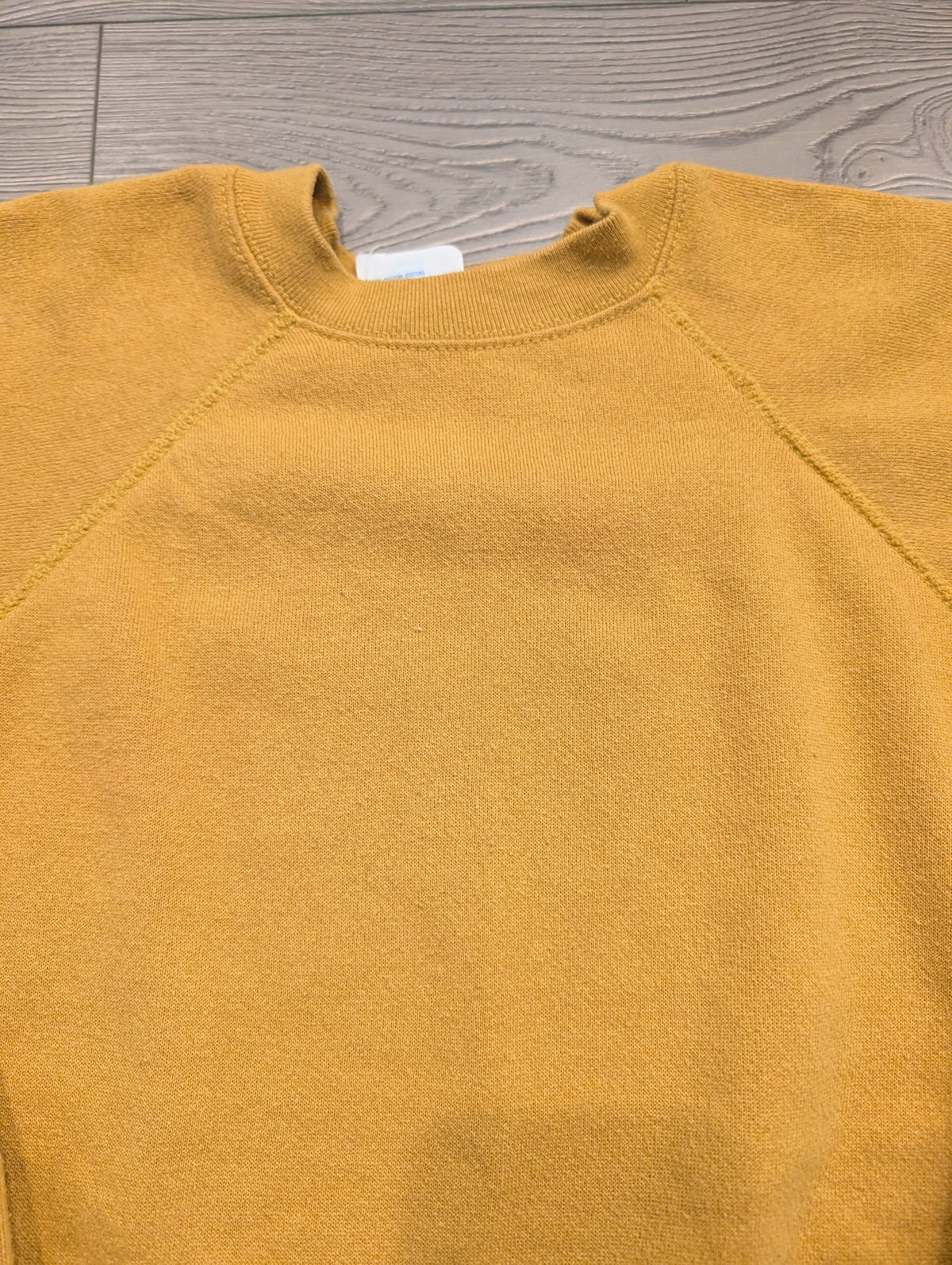 80s Tultex Basic Solid Mustard Yellow Crewneck Sweatshirt