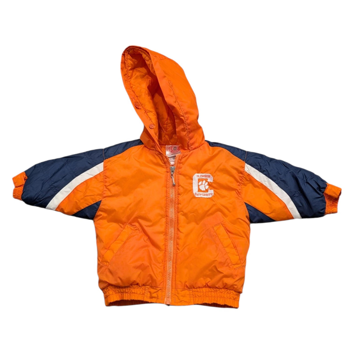 90s Youth Clemson Tigers Hooded Jacket