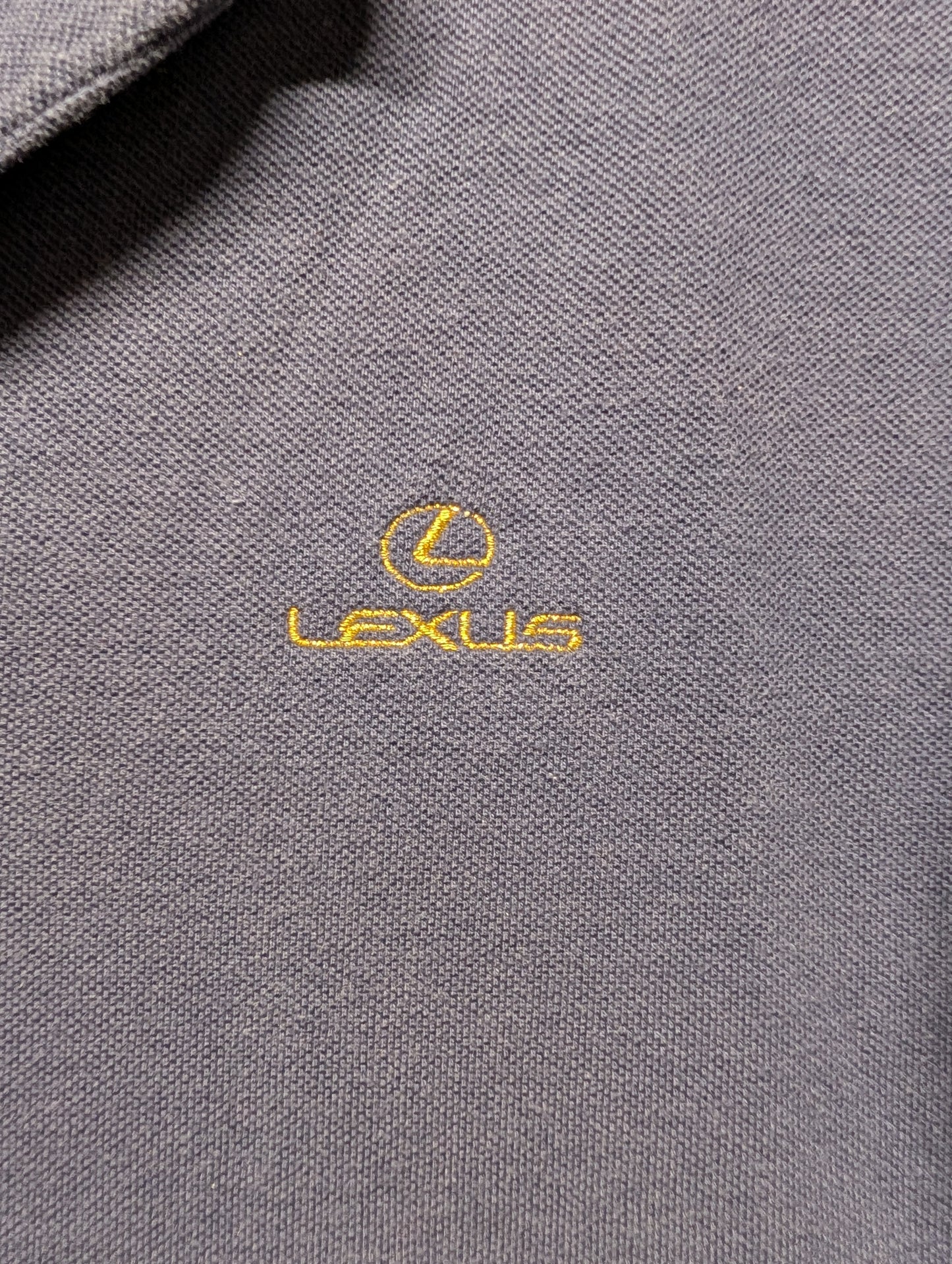90s Lexus Embroidered Automotive Promo Golf Polo Shirt