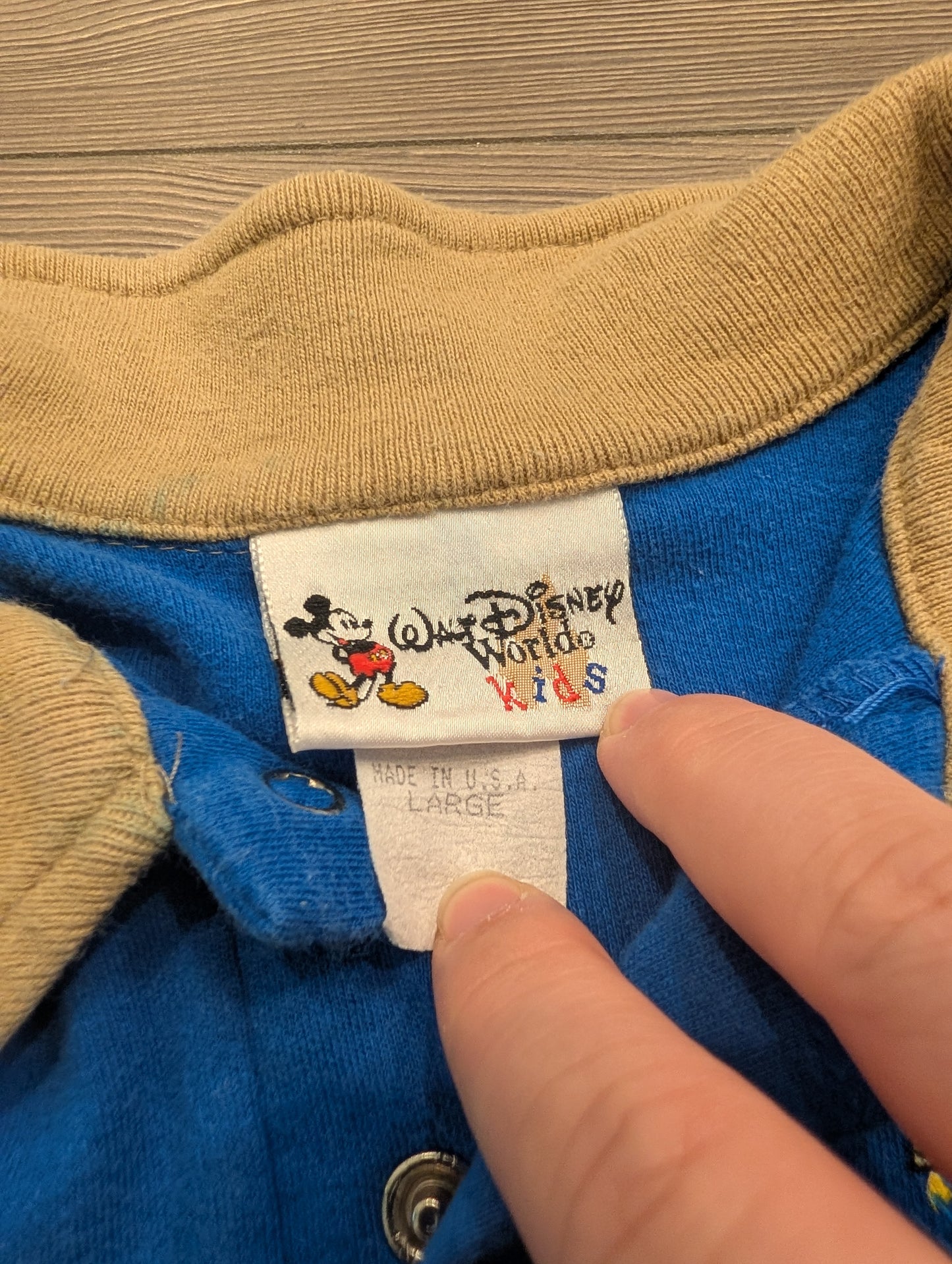 80's/90's Youth Disney Adventureland Magic Kingdom One Piece Short Sleeve and Shorts