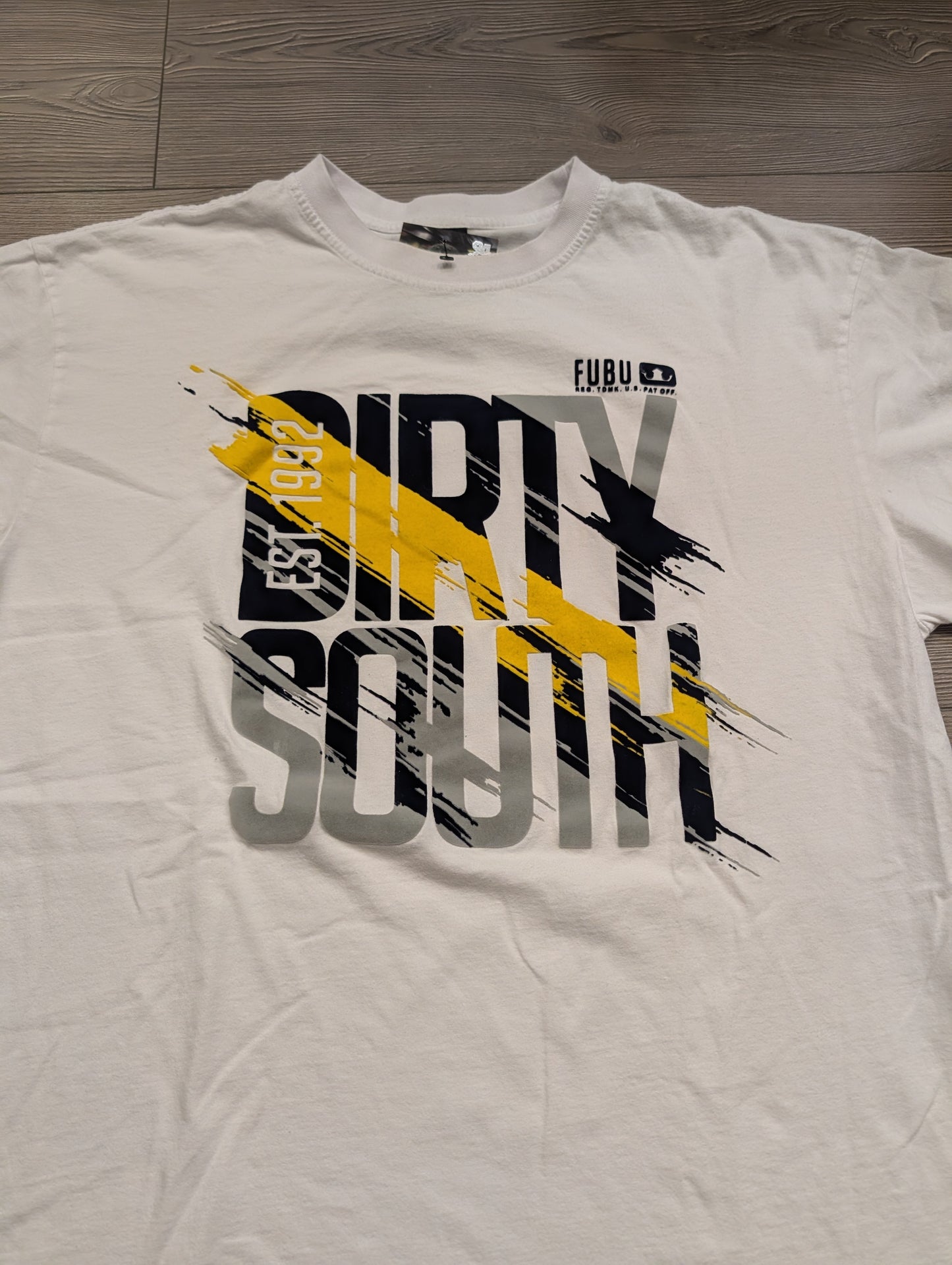 Mid 2000's Fubu Large Graphic Dirty South T shirt