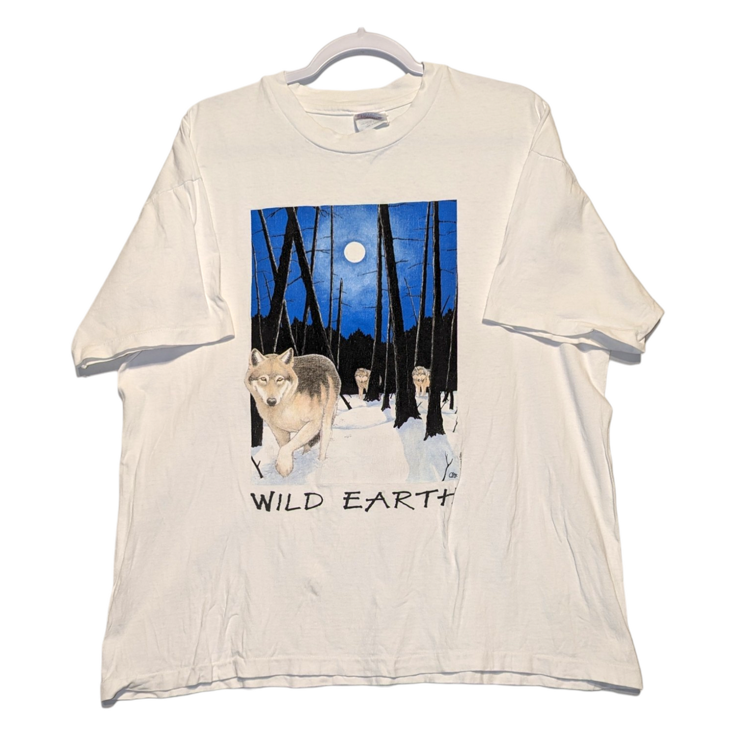 1995 Wild Earth Wolf Nature t shirt