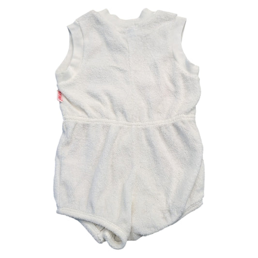 80s Youth Embroidered Fruit Terry Cloth One Piece
